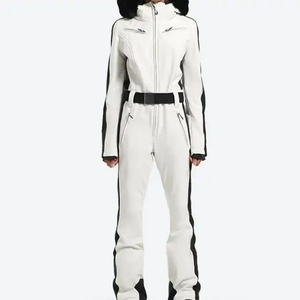 Mono de Esquí Impermeable para Mujer con Capucha y Cierre de Cremallera, Diseño con Bloques de Color, Aislamiento Sintético, Material Gore-Tex - Product Image 2