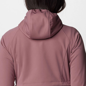 Chaqueta Softshell Casual de Invierno para Mujer, Impermeable, Cortavientos, Ligera, con Capucha, Cuello Alto y Cierre de Cremallera, para Uso en Exteriores - Product Image 6