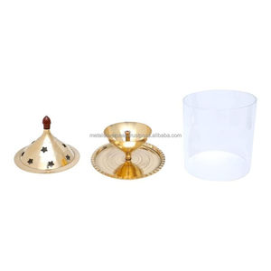 Handmade Traditional Indian Diya Brass Oil Lamp for <b>Home</b> <b>Temple</b> Festival Decoration and Spiritual Worship - Product Image 4
