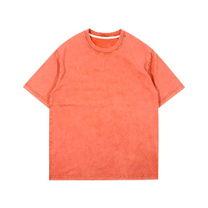 New Fashion 100% Cotton Acid <b>Wash</b> T-Shirt For Men Loose Fit Printed New Different Colors Best Factory Supplier T Shirt For Men - Product Image 4