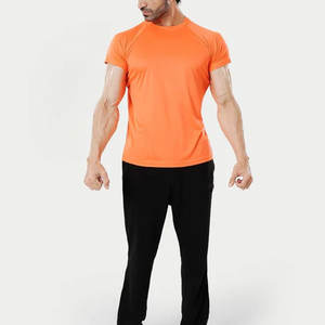 T-shirt de course pour homme, coupe slim, de haute qualité, design estival, confortable, col rond, uni, sans motif, neuf - Product Image 6