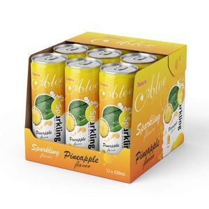 Stock Refreshing Natural Aloe Vera Pineapple Juice Drink 330ml | Premium Sparkling Low Fat Healthy Ready Drink <b>Beverage</b> OEM - Product Image 5