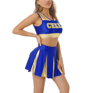 BRUIT INDUSTRIES Women's Sports Training Cheerleading <b>Uniform</b> Set Quick Dry <b>Sexy</b> Wear 100% Cotton Casual Style Puff Printed 120g - Product Image 3
