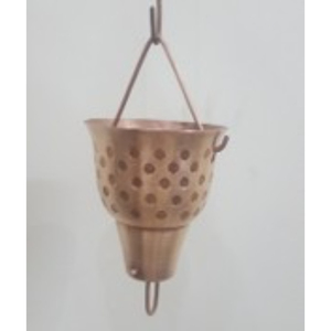 ชุดถังแขวนโซ่ทองแดงสำหรับตกแต่งสวนกลางแจ้ง สไตล์เรียบง่าย - Product Image 1