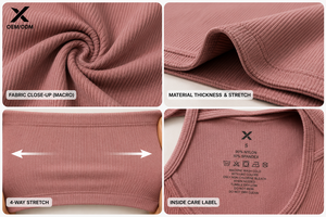 Camiseta Deportiva Corta de Punto para Mujer, Marca X Sports City, Cómoda, Cuello Redondo, Color Sólido, Transpirable, Elástica, Estilo Deportivo, OEM ODM - Product Image 3