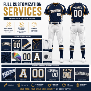 Camiseta de Béisbol Personalizada con Bordado y Estampado por Transferencia Térmica, Transpirable, Talla Grande, Larga, con Nombre y Número del Jugador, Tela Tackle Twill en la Parte Delantera - Product Image 4