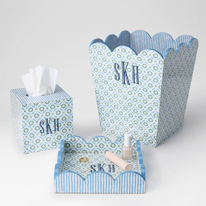 Pink Floral Pattern Cardboard <b>Storage</b> <b>Bin</b> With Irregular Shape Lightweight Design Classic Style Decorative Tabletop Organizer - Product Image 5