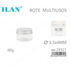Bottiglia Multiuso Ilan 5.5x4mm 90g in Plastica Trasparente con Tappo in Alluminio - Product Image 1