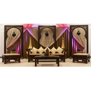 Escenario de Boda Marroquí con Temática Antigua, Decoración de Escenario para Eventos de Boda Árabe Real, Fondo de Escenario de Boda Marroquí Antiguo, Reino Unido - Product Image 1