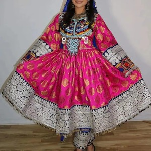 New Arrival Solid Color Lace <b>Ruffles</b> Embroidery A-Line Afghani Kuchi Wedding <b>Dresses</b> for Women Wholesale - Product Image 5