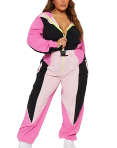 High Quality <b>Women</b> Winter Windbreaker Tracksuit 100% Polyester Lightweight Breathable Quick Dry Sporty Customised Logo - Product Image 6