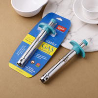 Allume-gaz de cuisine en acier inoxydable de qualité supérieure avec long manche en métal pour brûleur de sécurité