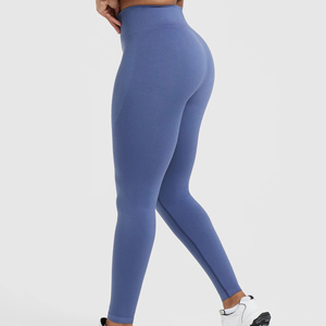 Leggings de sport pour femmes en gros, pantalons de fitness personnalisés OEM, tissu extensible de haute qualité, anti-transpiration, leggings pour femmes - Product Image 4