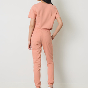 Ensemble de Blouses Médicales de Haute Qualité en Polyester Spandex pour Femmes, Uniforme d'Infirmière, Tenue de Travail Médicale, Vente en Gros OEM - Product Image 2