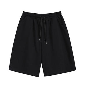 Pantalones Cortos Unisex de Color Sólido con Cordón Ajustable en la Cintura, Corte Holgado, Ropa Deportiva - Product Image 1