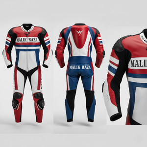 Traje de Motocicleta de Cuero de Grado Profesional de 1.3 mm |   Protección contra Impactos de Alta Calidad |   Ropa de Seguridad para Carreras Hecha a Medida - Product Image 6