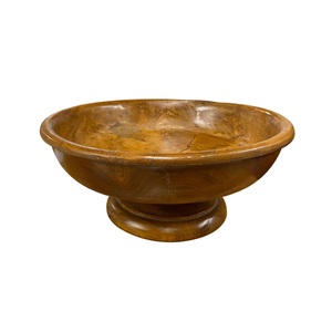 Cuenco Elevado de Madera Natural para Servir en la Mesa, Arreglos de Frutas, Almacenamiento de Bocadillos, Presentación de Comidas y Decoración de Interiores - Product Image 6