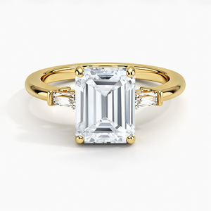 Elegant Wedding Proposal <b>Ring</b> Gold Color with Sparkling Diamond Style <b>Crystal</b> Bridal Jewelry Gift for Her - Product Image 4