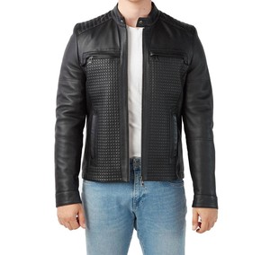 Chaquetas de Cuero de Moda para Hombre, Estilo Urbano, de Invierno, Buena Calidad, Cuello Alto Único, Precio Razonable, Diseño con Logotipo Frontal - Product Image 1
