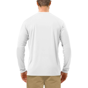 Camiseta de Natación de Manga Larga para Hombre, Color Blanco, Protección Solar UPF 50, Secado Rápido, Estilo Deportivo - Product Image 2
