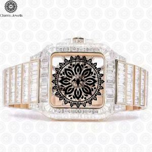 Montre de luxe Charm Jewells en acier inoxydable, cadran 40 mm, verre saphir, mouvement mécanique analogique, mode masculine, date automatique, 10 bars - Product Image 1