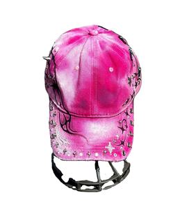 Casquettes de baseball Casquette de baseball en coton lavé avec broderie 3D et logo personnalisé Broderie rétro et couleurs contrastées - Product Image 3