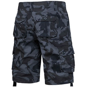 Custom Men Summer Eco-Friendly Lightweight <b>Cargo</b> <b>Work</b> Shorts Breathable Quick Dry 100% Cotton Elastic Waist Solid - Product Image 5