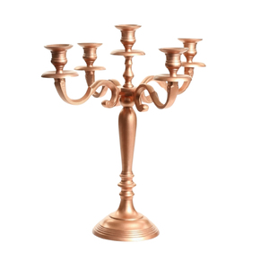 Candelabro de Metal Negro Mate Vintage, Portavelas Clásico, Centro de Mesa para Bodas, Eventos, Decoración del Hogar y Hoteles - Product Image 4