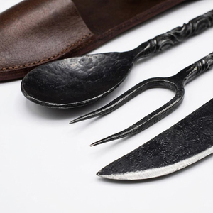 Ensemble de couverts médiévaux de style antique pour les dîners sur le thème des châteaux, les hôtels, les repas en famille et les fournitures de cuisine - Product Image 4