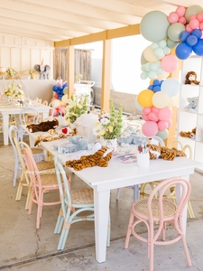 Chaises pour enfants en rotin faites à la main pour la location événementielle, anniversaires, mariages, réceptions, fêtes, décoration bohème pour la crèche et les photomaton - Product Image 6