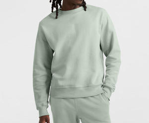 Nouveau design, couleur vert marine, sweat-shirts pour hommes, basiques, coton mélangé, manches longues, col rond, sweats à capuche, prix de gros - Product Image 2