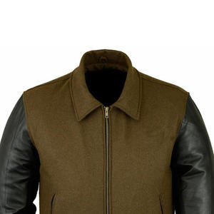 Varsity <b>Jacket</b> <b>Baseball</b> Letterman <b>Jacket</b> OEM Custom Wool Leather Sleeve College Team <b>Jacket</b> <b>for</b> <b>Men</b> Women Logo Embroidery - Product Image 5