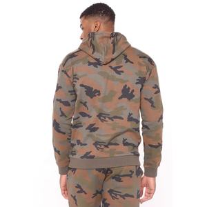 ชุดวอร์มใส่วิ่งสำหรับผู้ชายพิมพ์ลายพรางแบบกำหนดเองชุดวอร์มทรงหลวมสำหรับ100% ผ้าฝ้ายขนแกะมีฮู้ดชุดวอร์มทรงหลวมสำหรับผู้ชาย - Product Image 3