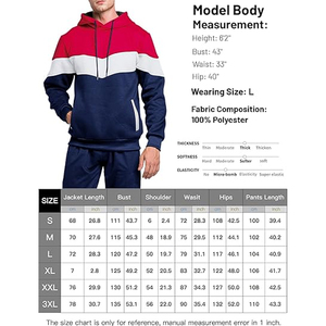 Mens Cotton <b>Athletic</b> Tracksuit Outfit Hooded Sweatshirt and Sweatpants Daily Fashion Sportswear Wear - Product Image 4