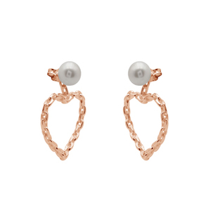 ต่างหูเงินแท้ 925 รูปหัวใจประดับมุก น้ำหนักเบา จากผู้ผลิตโดยตรง เครื่องประดับห่วงแบบเรียบหรูสำหรับผู้หญิง - Product Image 3