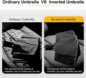 Top Sale Auto Close Three-Fold Reverse Inverted <b>Umbrella</b> 10 Ribs With Strong <b>Windproof</b> Feature Travel Manual Control Metal Frame - Product Image 3