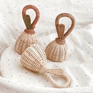 Combo de sonajeros para bebé tejidos a mano con ratán natural, los más vendidos, juguetes artesanales para niños - Product Image 1