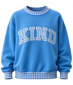 Sudadera de Cuello Alto para Mujer de Alta Calidad, con Apliques de Letras Personalizados, Manga Larga, Diseño de Puntos en Contraste, Estilo Casual - Product Image 6