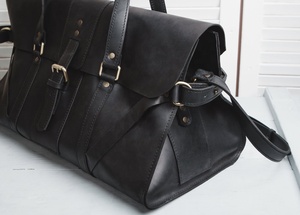 Latest Design Cheap Price Leather Weekender Travel Duffel Bag Duffel Shoe Compartment Waterproof quick dry Leather Travel Bags - Product Image 3