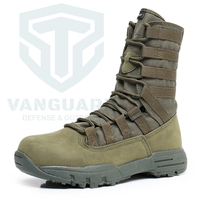 Chaussures de sécurité montantes en cuir de haute qualité, respirantes, pour la randonnée et l'entraînement physique, type baskets tactiques