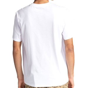Men's <b>White</b> Regular Fit Cotton T-Shirt Short Sleeve O-Neck Casual Solid Color Jersey Knitted <b>Plain</b> Dyed - Product Image 2