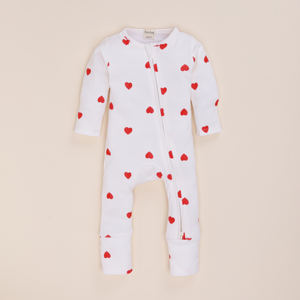 Tiny Love Print High Quality Bamboo Elastane Zip Romper Premium Comfort Ropa de bebé - Product Image 2