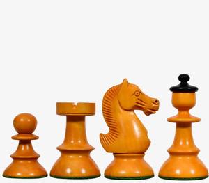 Jeu d'échecs vintage Vienne ancienne V2.0, roi de 3,8 cm en bois d'ébène et de buis antique, au meilleur prix - Product Image 3