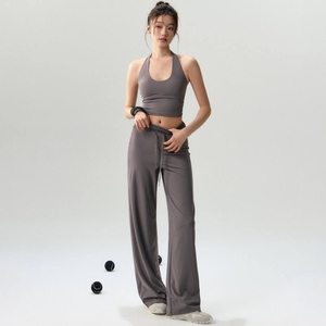 Pantalones Anchos de Mujer con Cordón Ajustable, Bolsillos, Cintura Alta, Elásticos en 4 Direcciones, Pantalones Deportivos Casuales, Pantalones de Yoga - Product Image 5