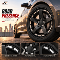 Jantes forgées 5 branches plates avec fentes de 18 à 22 pouces, finition noir satiné, en alliage 6061-T6 VIW-168 pour BMW, Audi, Mercedes-Benz