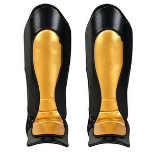 Espinilleras de Piel Sintética PU de Primera Calidad para MMA |   Protectores de Piernas para Entrenamiento de Artes Marciales, Protección Deportiva |   Proveedor Mayorista OEM ODM - Product Image 4