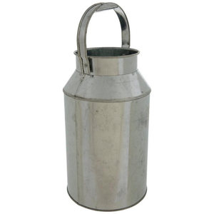 Vase décoratif vintage en métal galvanisé, style ferme, pour fleurs, pot à fleurs style campagne française pour la maison, le jardin et l'extérieur. - Product Image 6