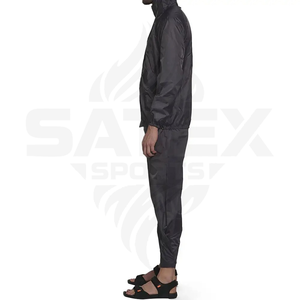 Custom Men Sets Two Piece Windbreaker Trouser and Jacket Hoodie Tracksuit Reflective <b>Zip</b> <b>up</b> Nylon Two Piece Windbreaker Set - Product Image 3