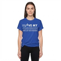T-shirt « J'aime ma paroisse » personnalisé, tee-shirt de foi chrétienne, impression DTF DTG, vêtements de culte et de ministère, vente en gros OEM ODM