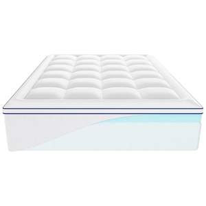 <b>Queen</b> Size 3 Thickness Ergonomically Designed Memory Foam <b>Mattress</b> Topper Fiber Fill Detachable Washable Casing Comfortable - Product Image 1